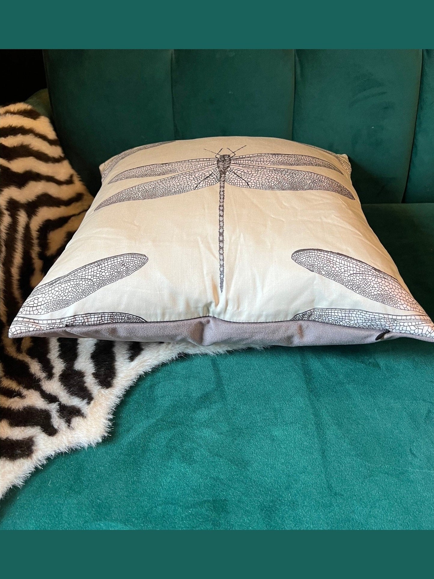 Demoiselle dragonfly cushion Harlequin