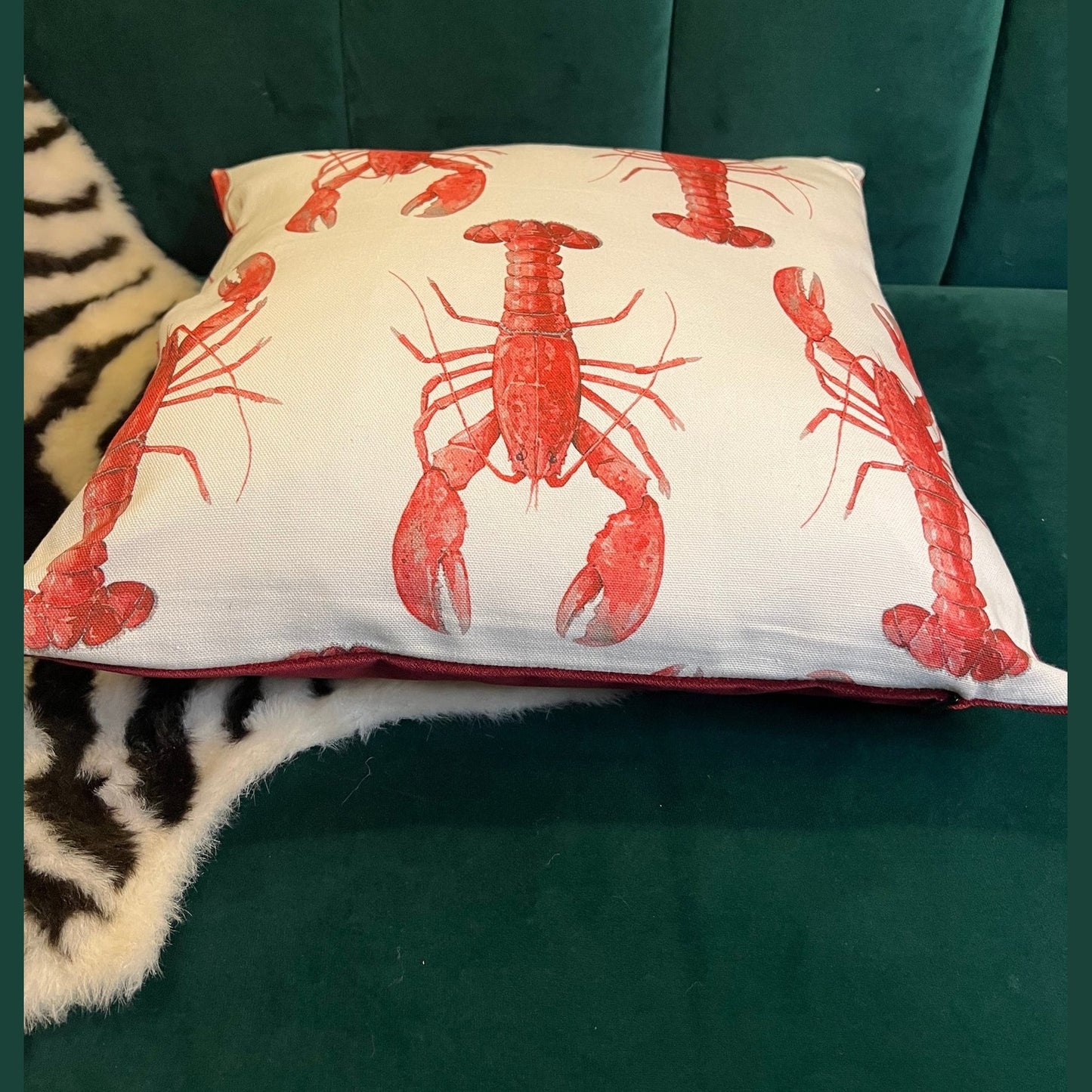 The red lobster cushion