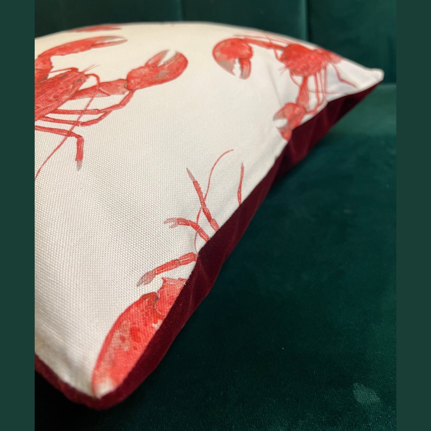 The red lobster cushion