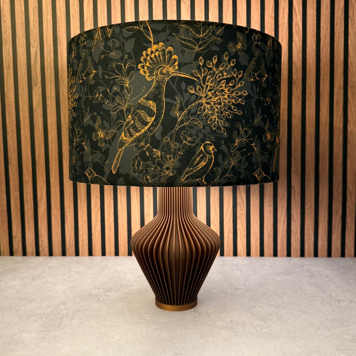 Rustic birds lampshade