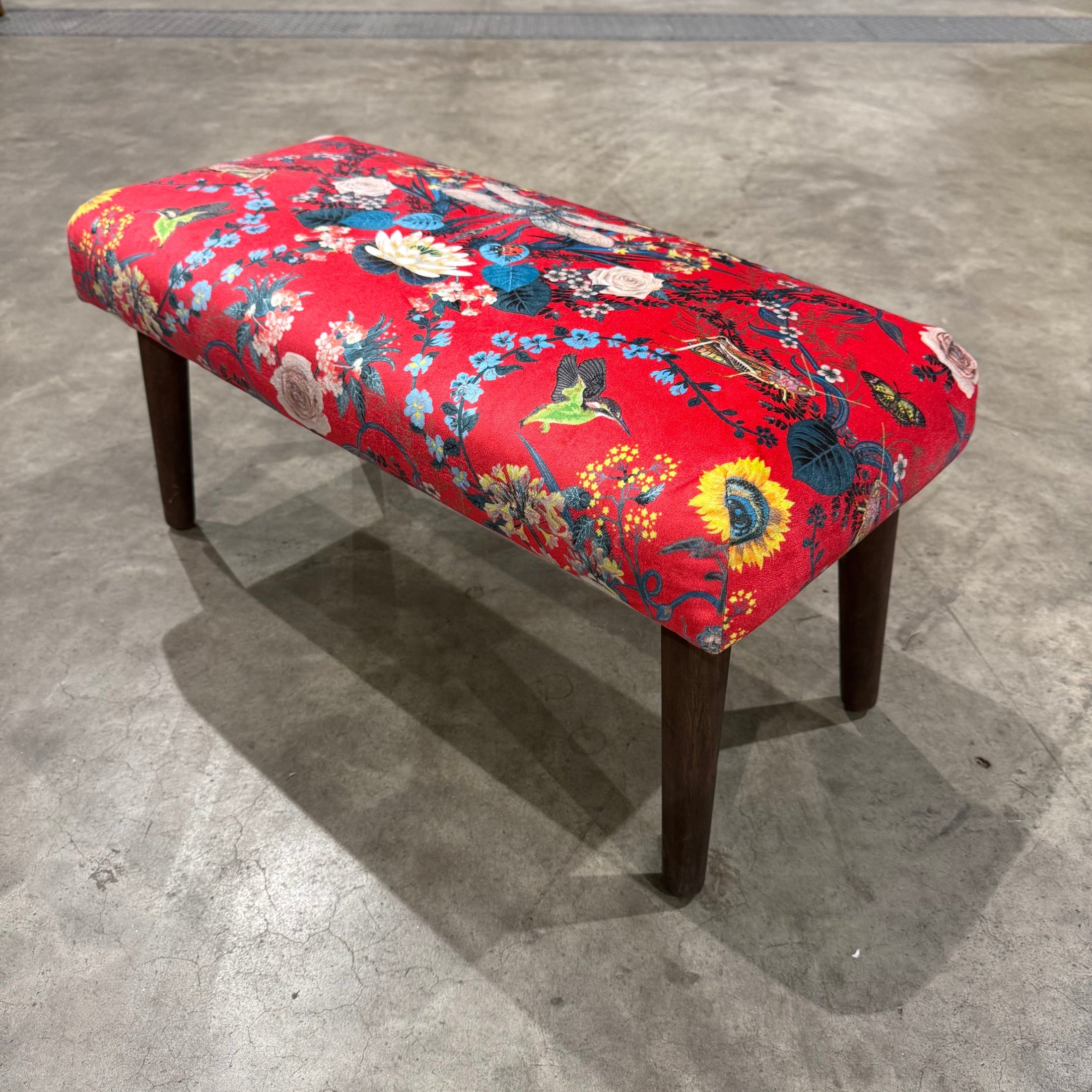 Garden Treasures | Scarlet Velvet | Becca Who | Footstool
