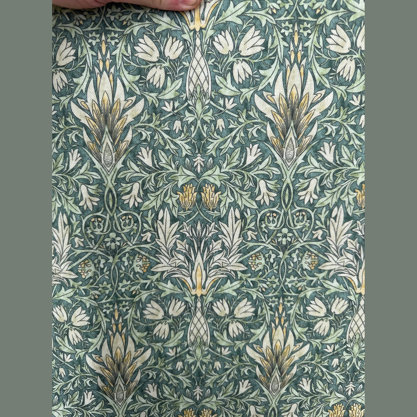 William Morris snakehead sage Footstool