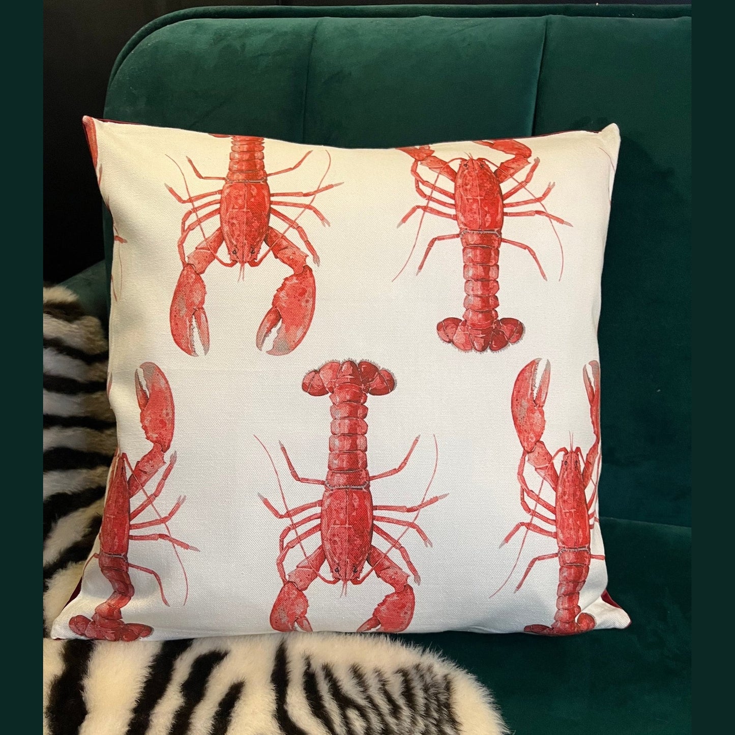 The red lobster cushion
