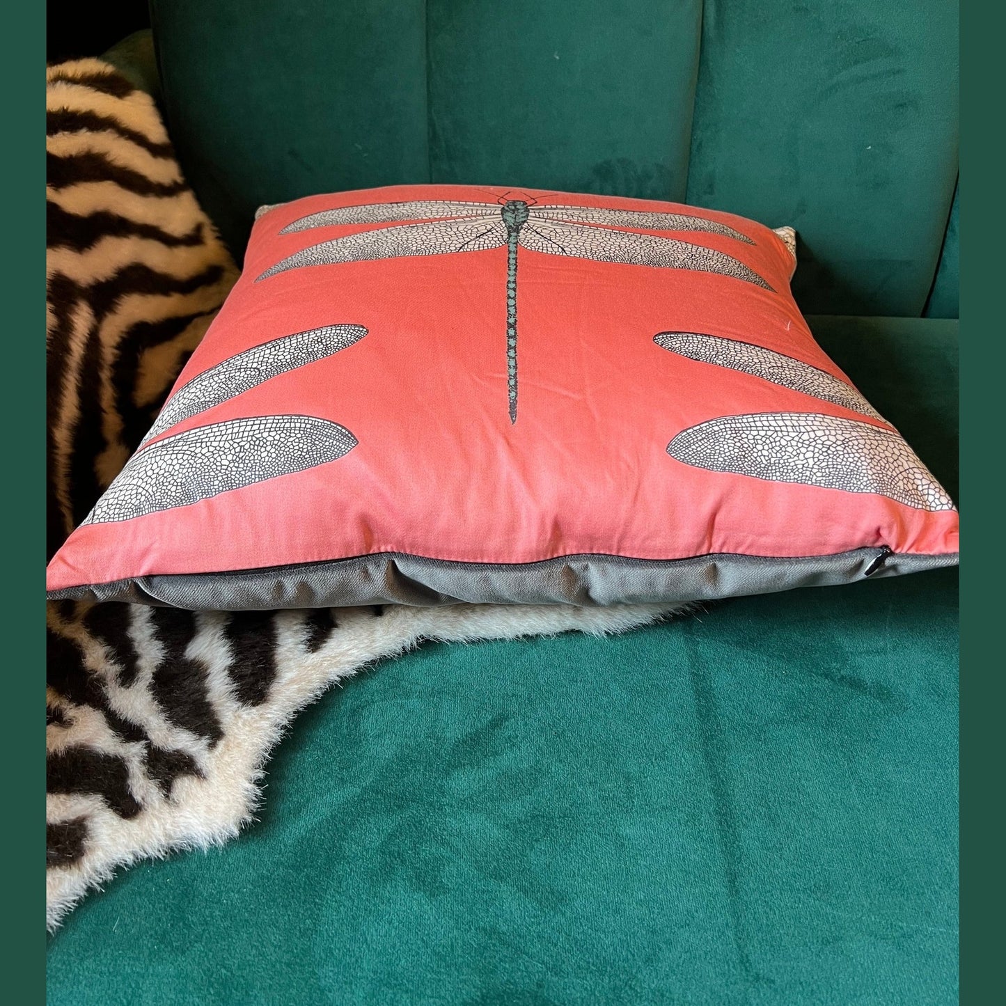 Demoiselle dragonfly cushion Harlequin