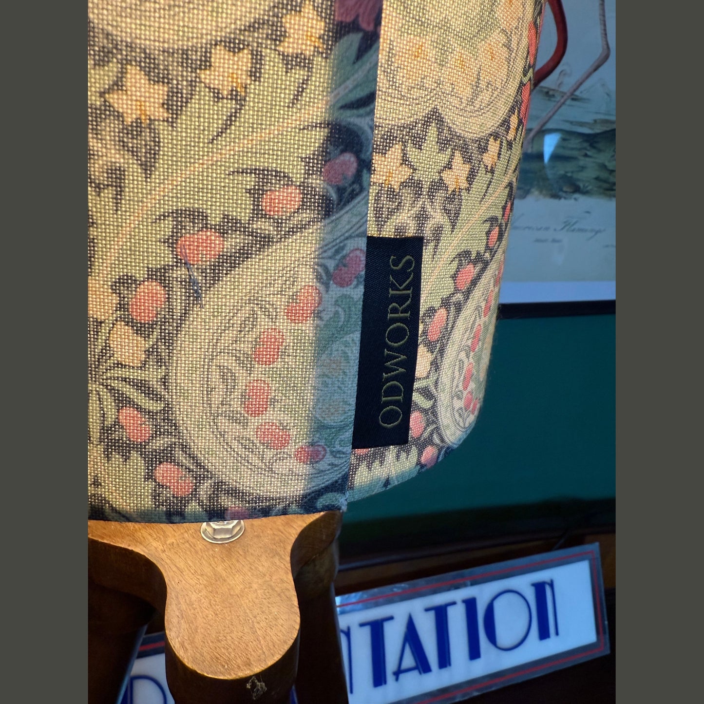 William Morris Eden Lampshade - midnight colour