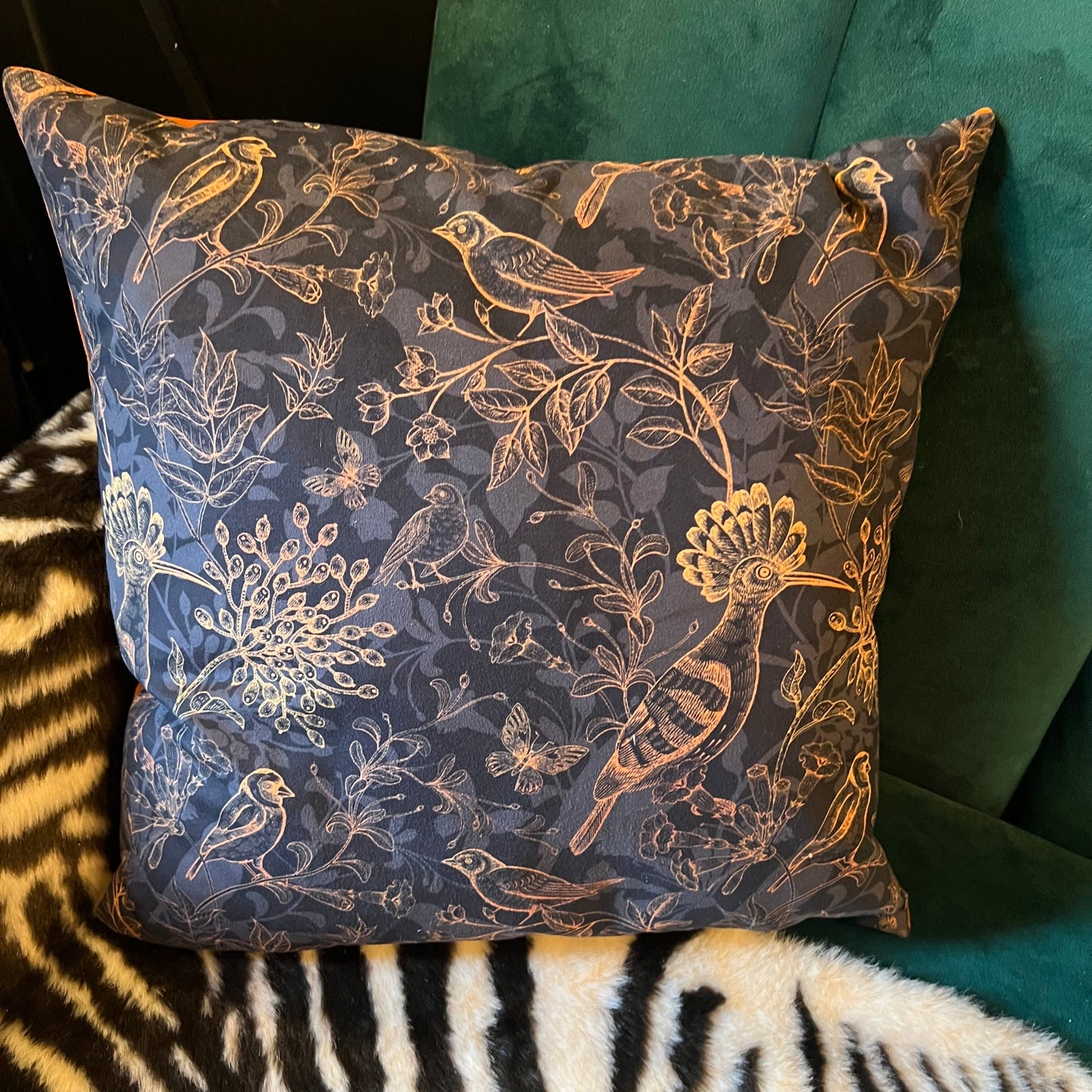 The rustic birds hoopoe Footstool