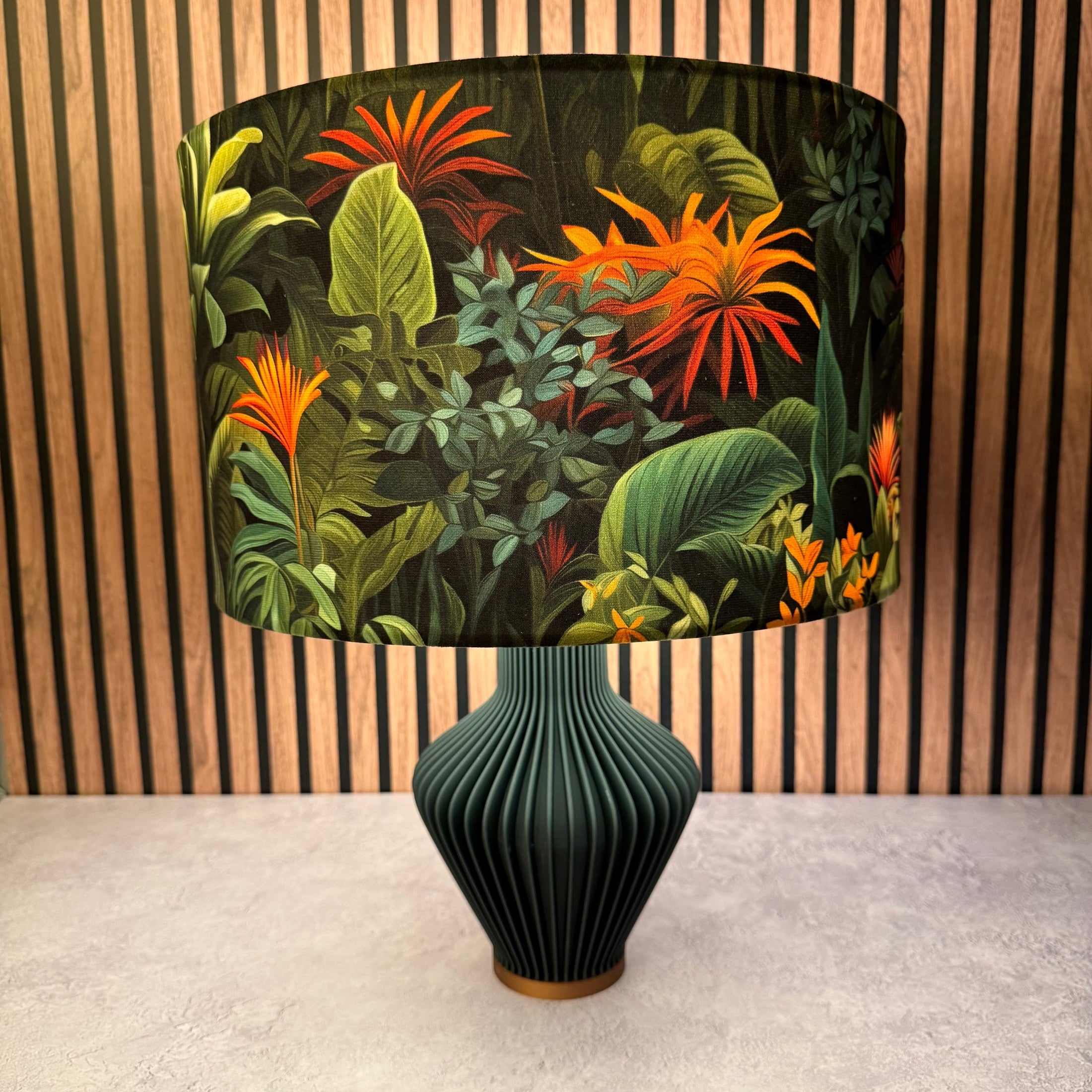 The Blade Lamp Base Forest Green