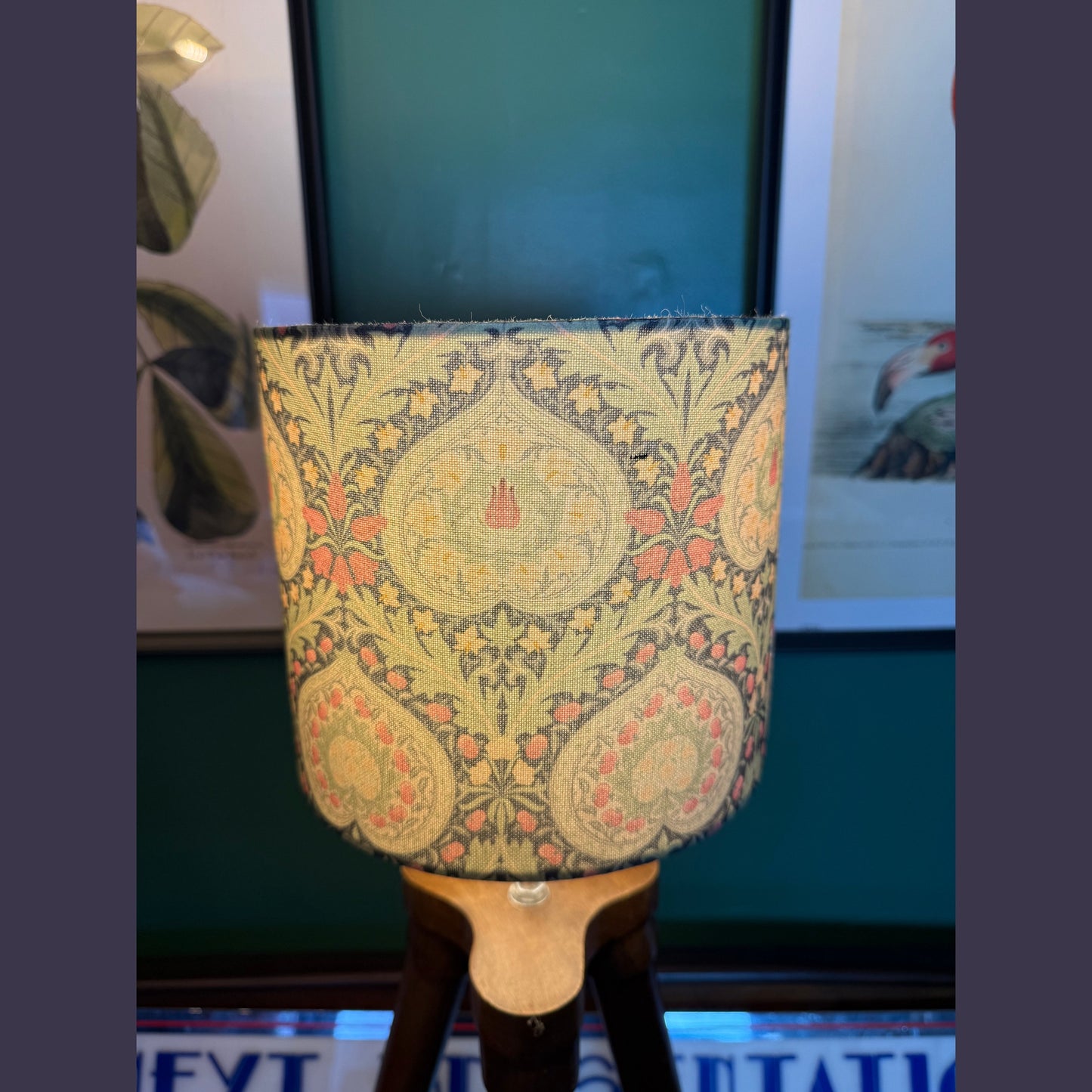 William Morris Eden Lampshade - midnight colour