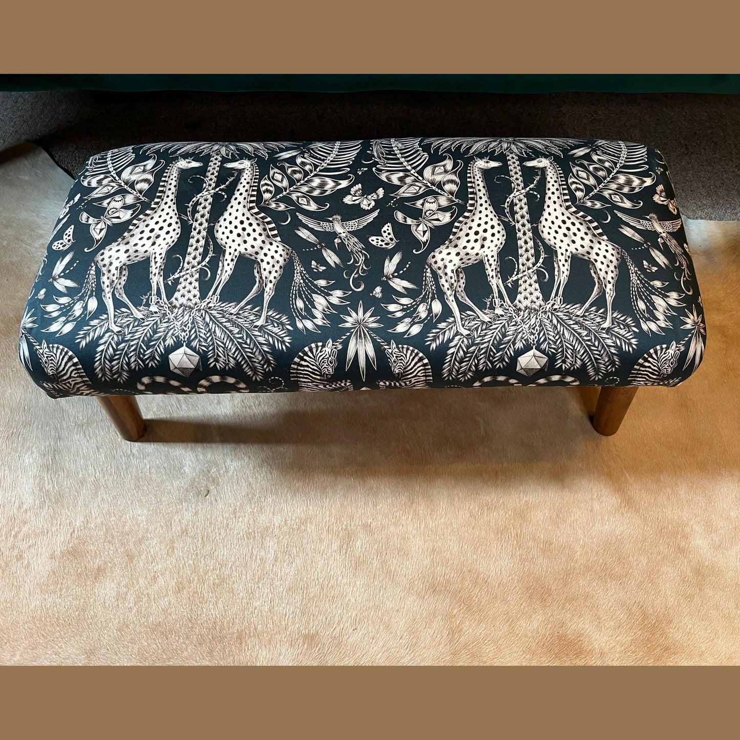 Kruger navy footstool Emma J Shipley