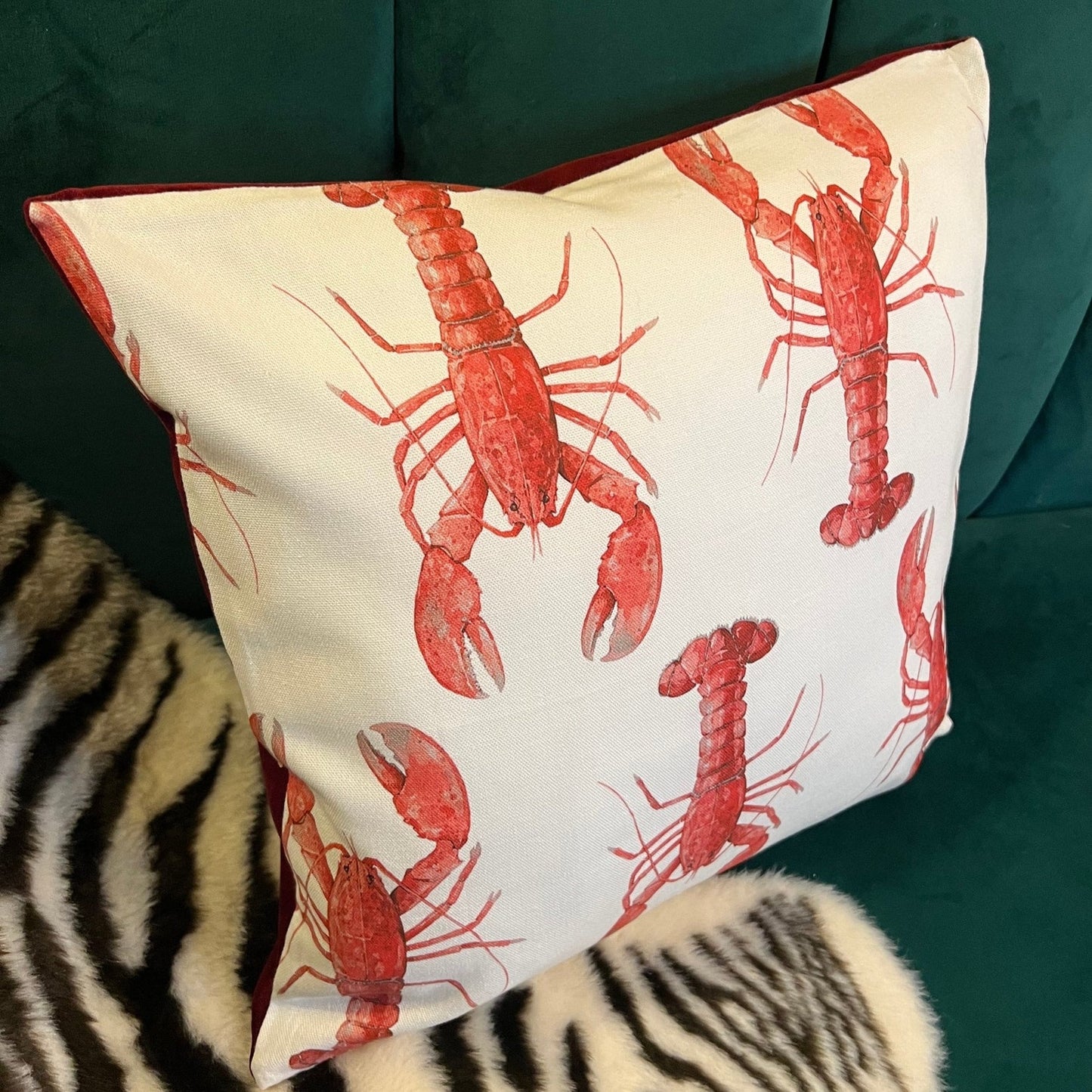 The red lobster cushion