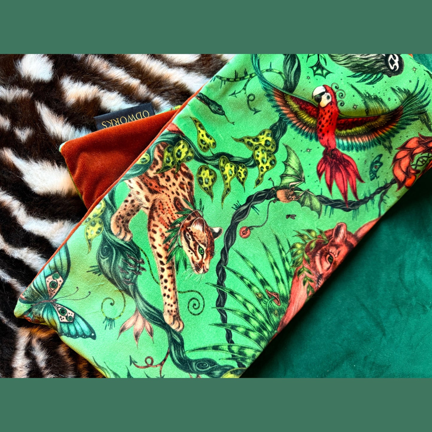 Bosque Dreams luxury velvet cushion Emma J Shipley