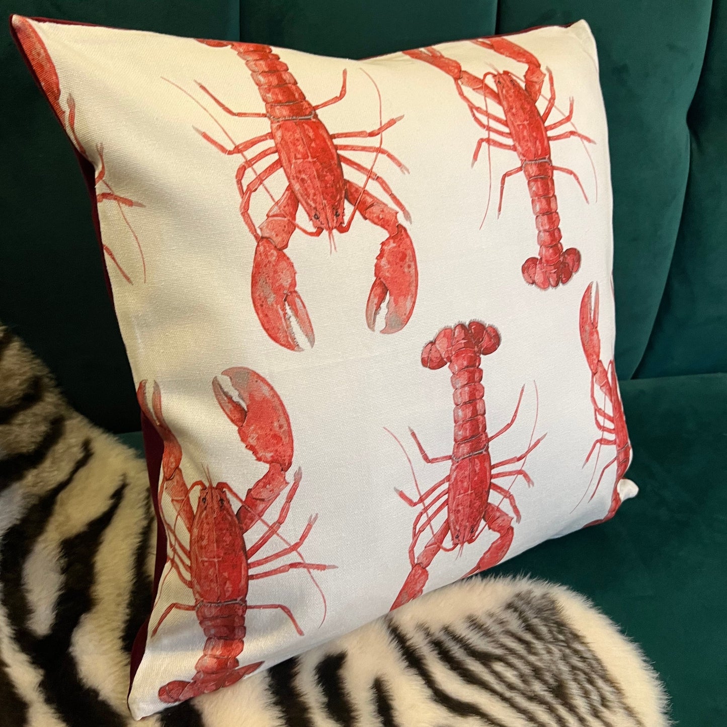 The red lobster cushion