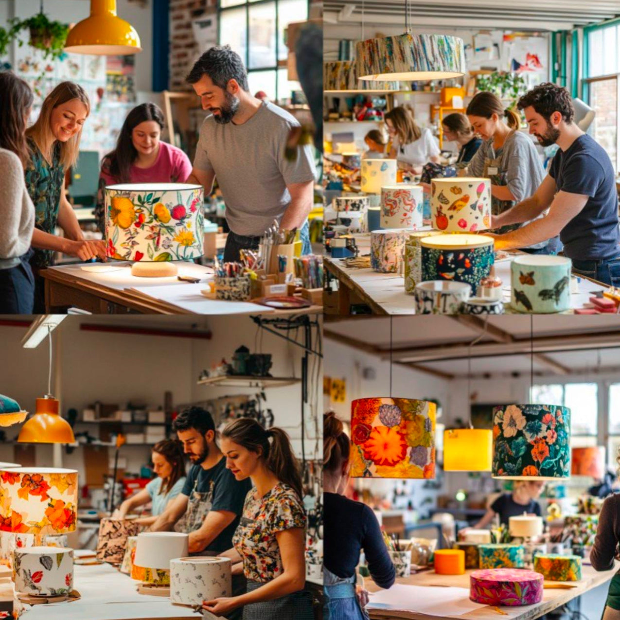 Lampshade making gift workshop Nottingham