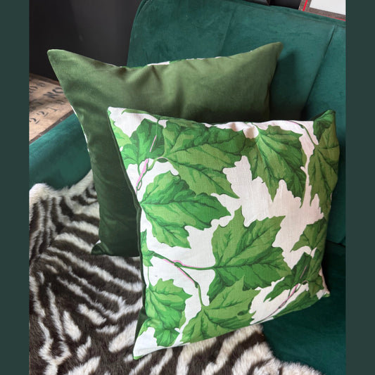 Dappled leaf luxury cushion Sophie Robinson Harlequin