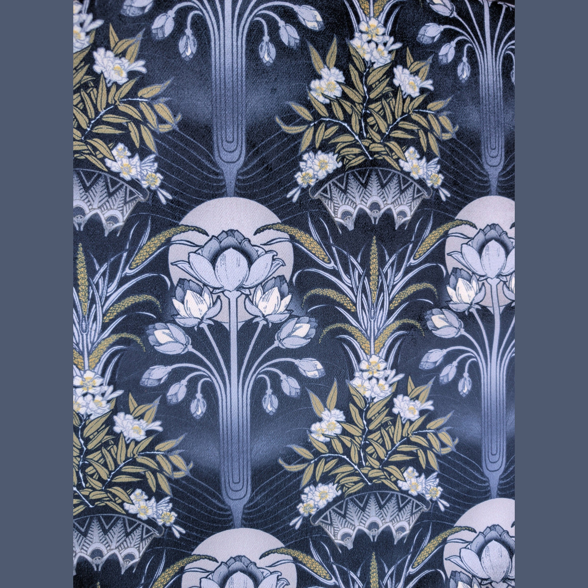 Utopia |Dark Blue & GOLD VELVET | CUSHION