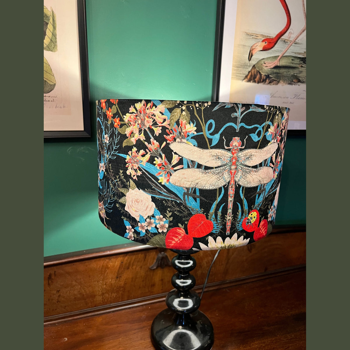 Garden treasures luxury velvet  lampshade Becca Who