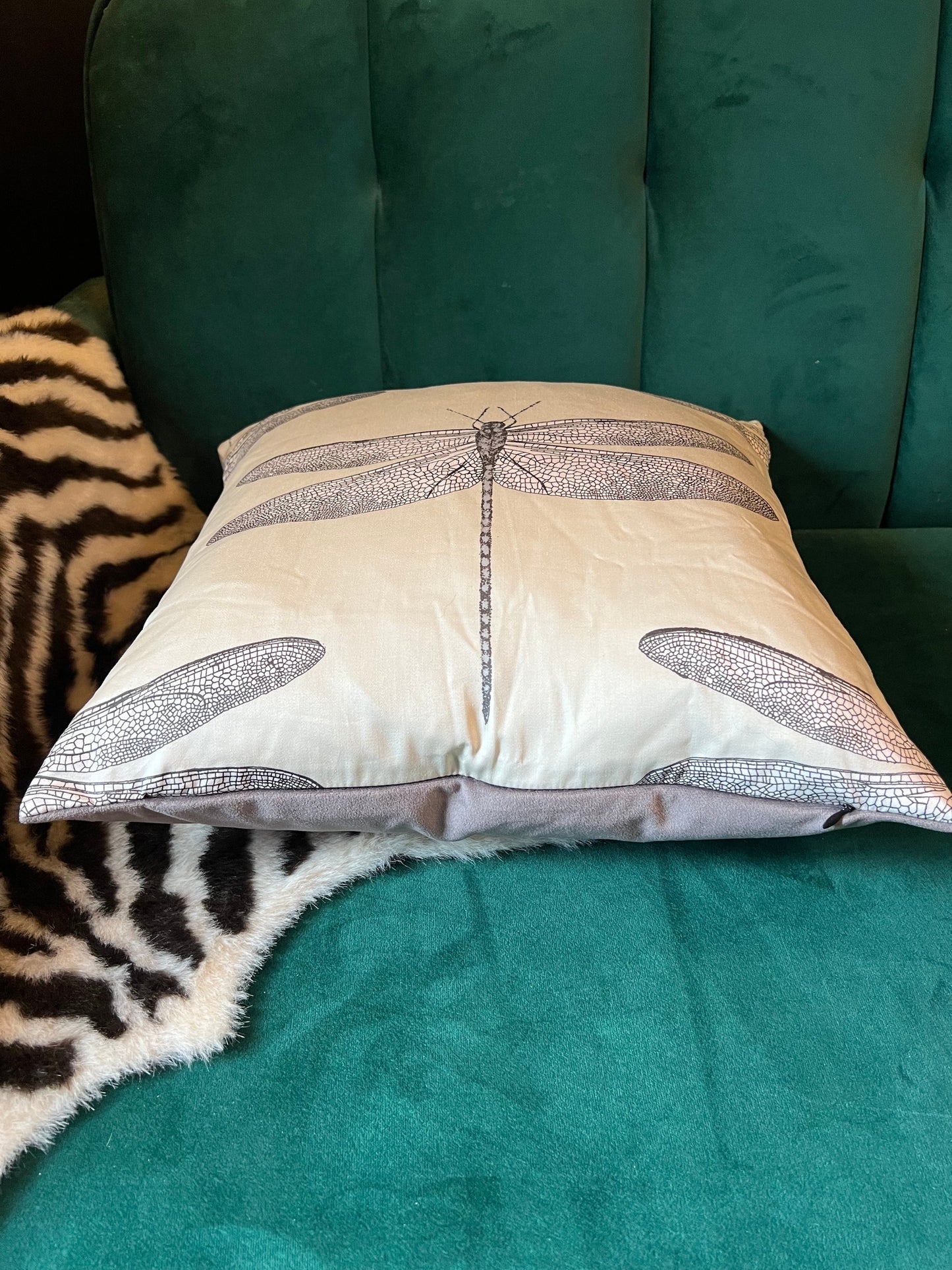 Demoiselle dragonfly cushion Harlequin