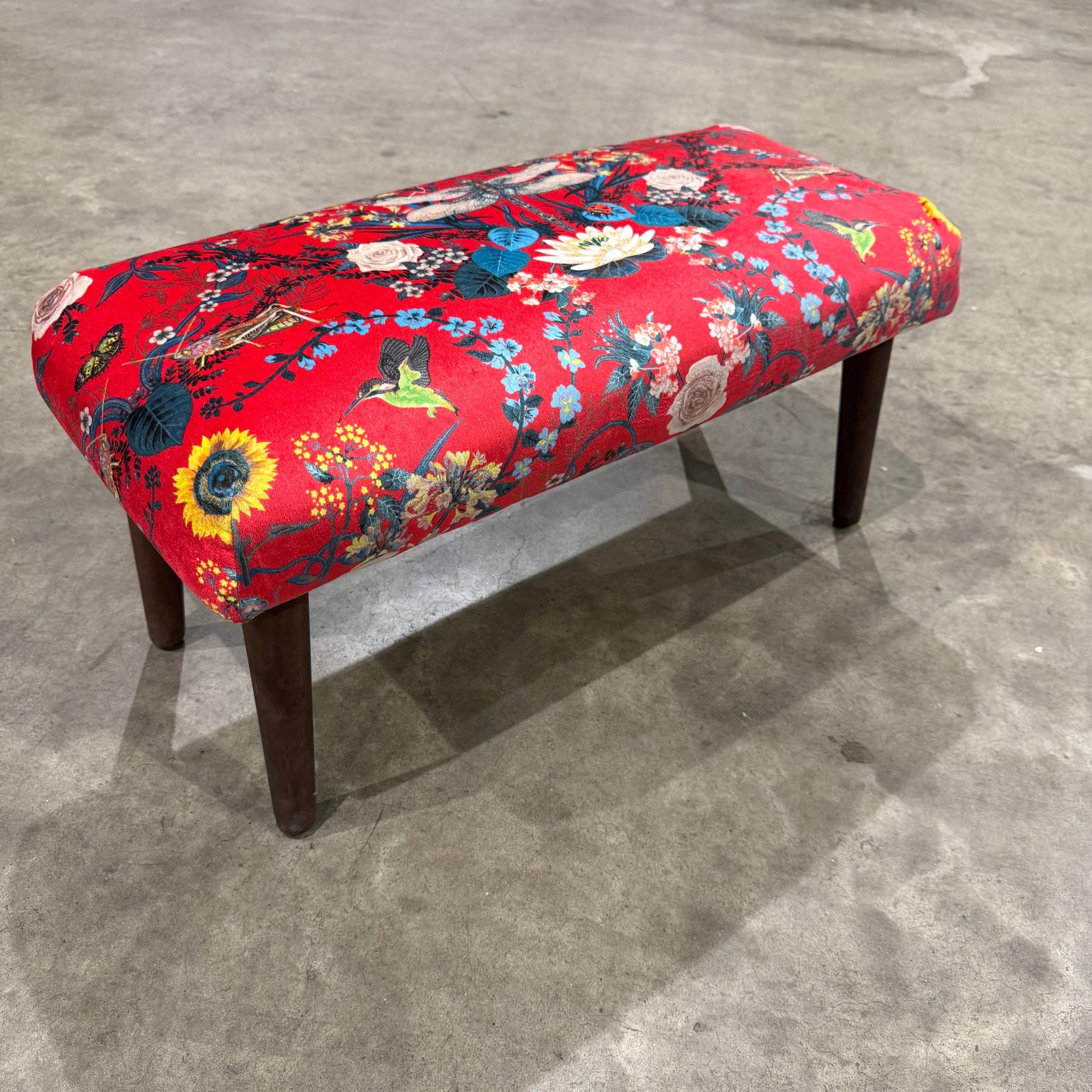 Garden Treasures | Scarlet Velvet | Becca Who | Footstool