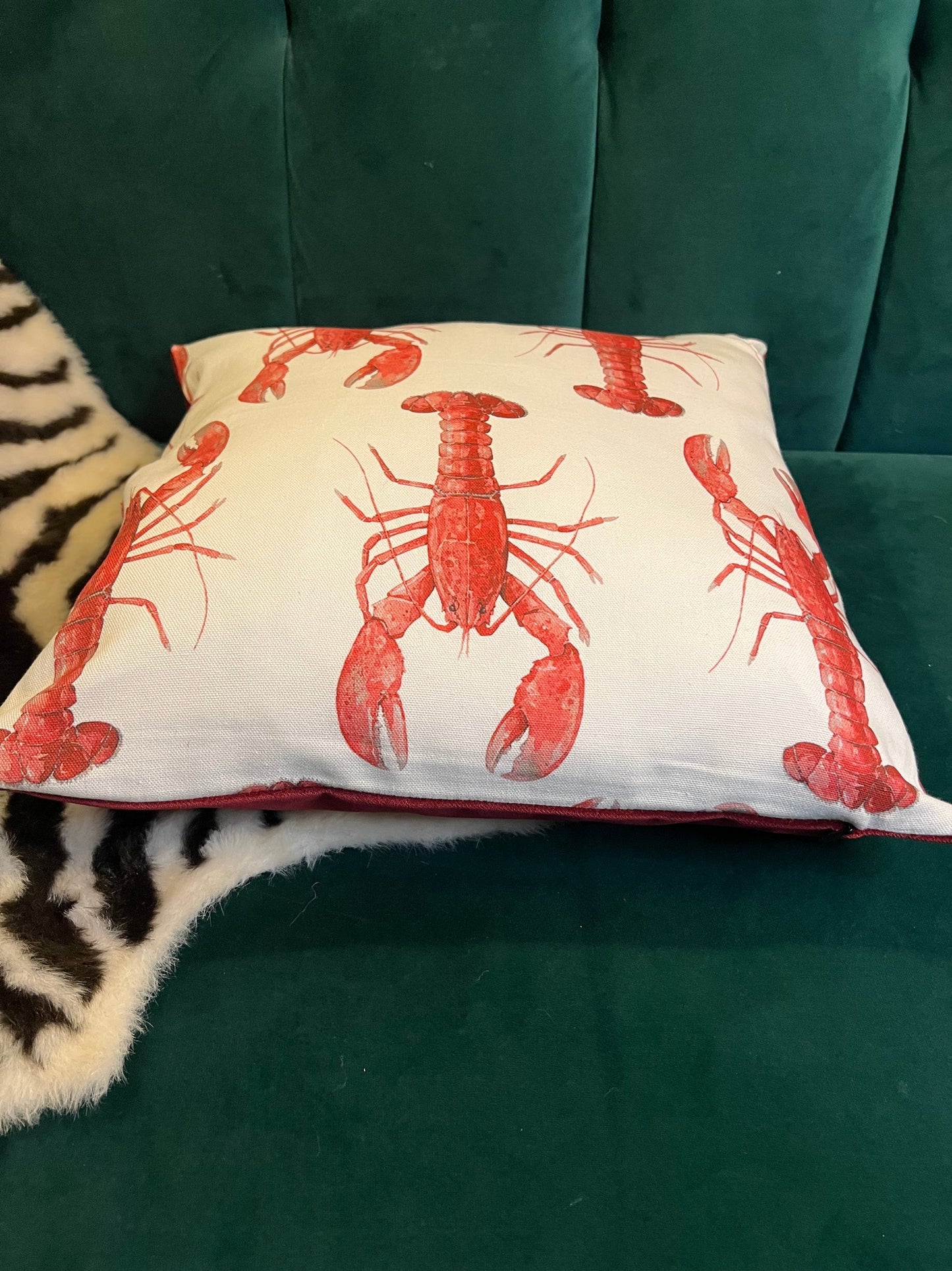 The red lobster cushion