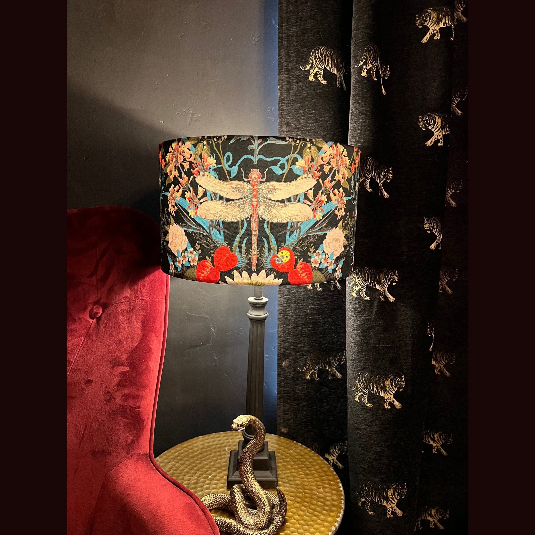 Garden treasures luxury velvet  lampshade Becca Who