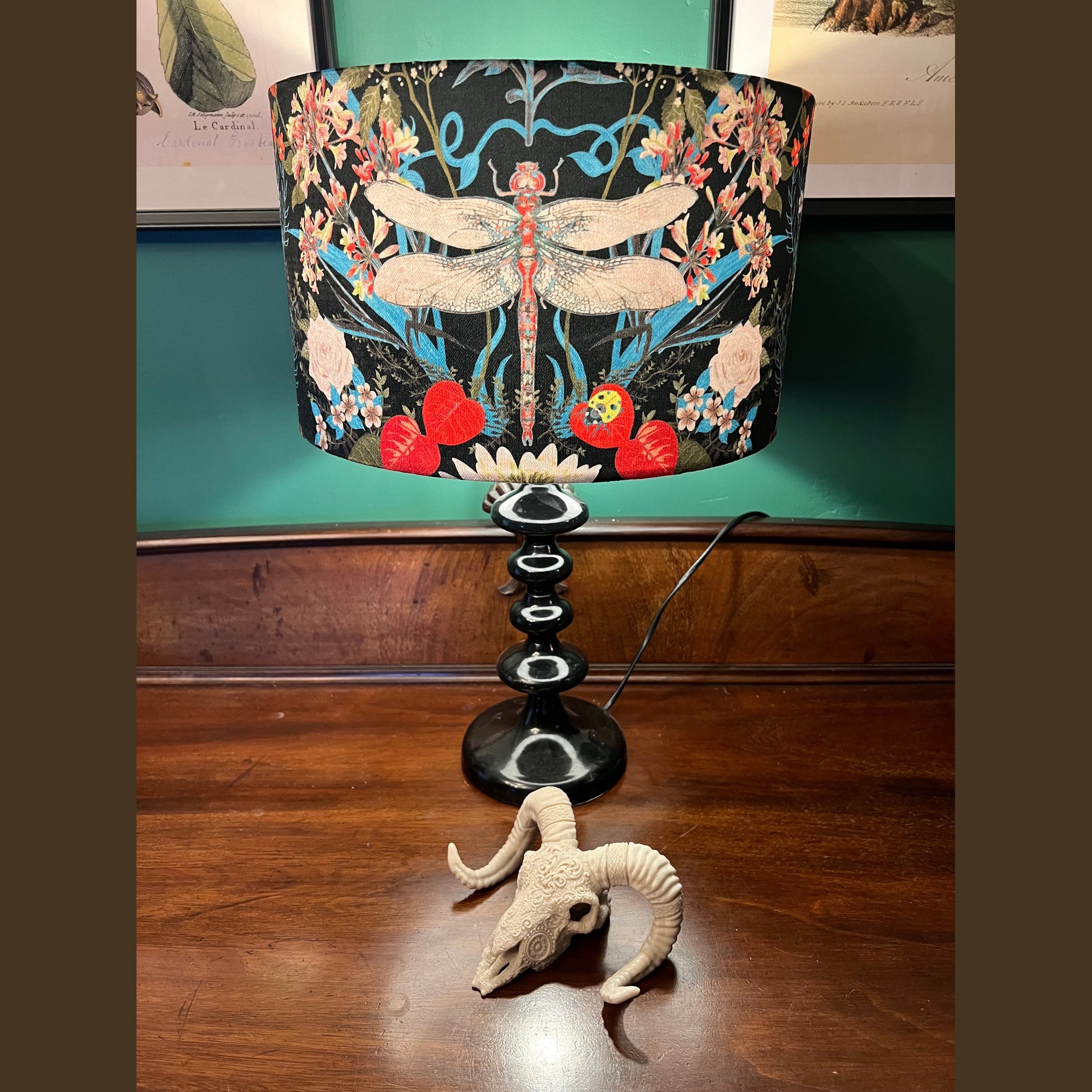 Garden treasures luxury velvet  lampshade Becca Who