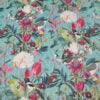 Geometric Birds | Teal & Pink Velvet | Cushion