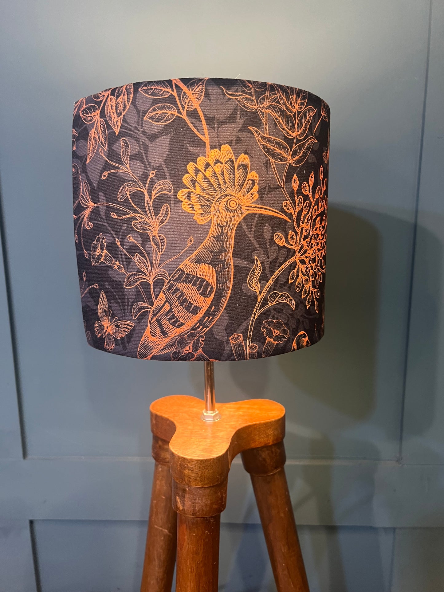 Rustic birds hoopoe lampshade