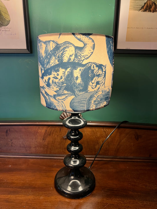 Mythical beasts velvet lampshade