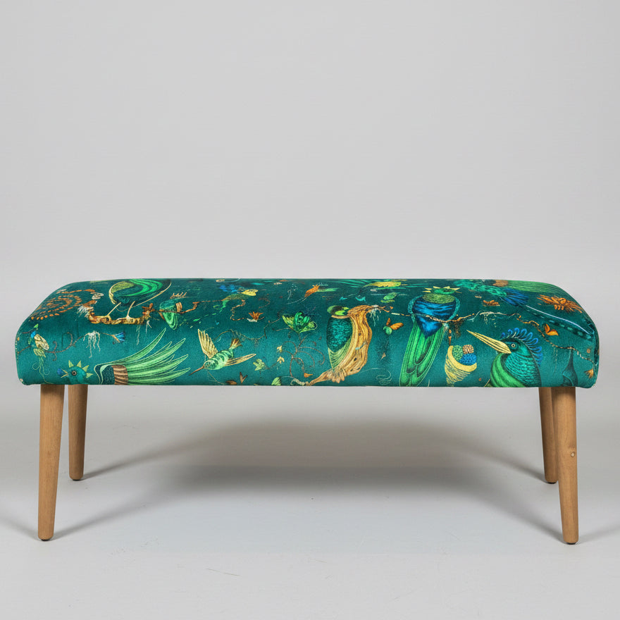 Quetzal | Green Velvet | Emma J Shipley |  Bench
