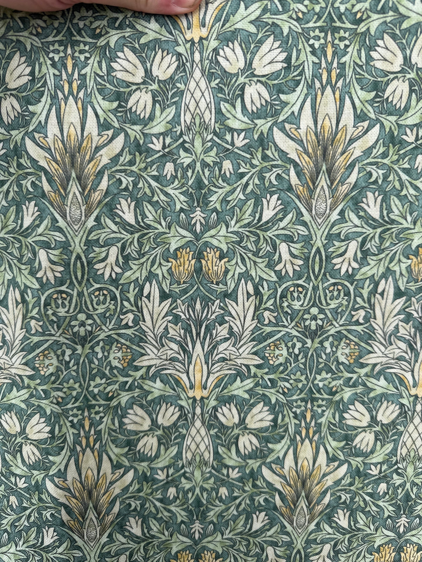 William Morris snakehead sage Footstool