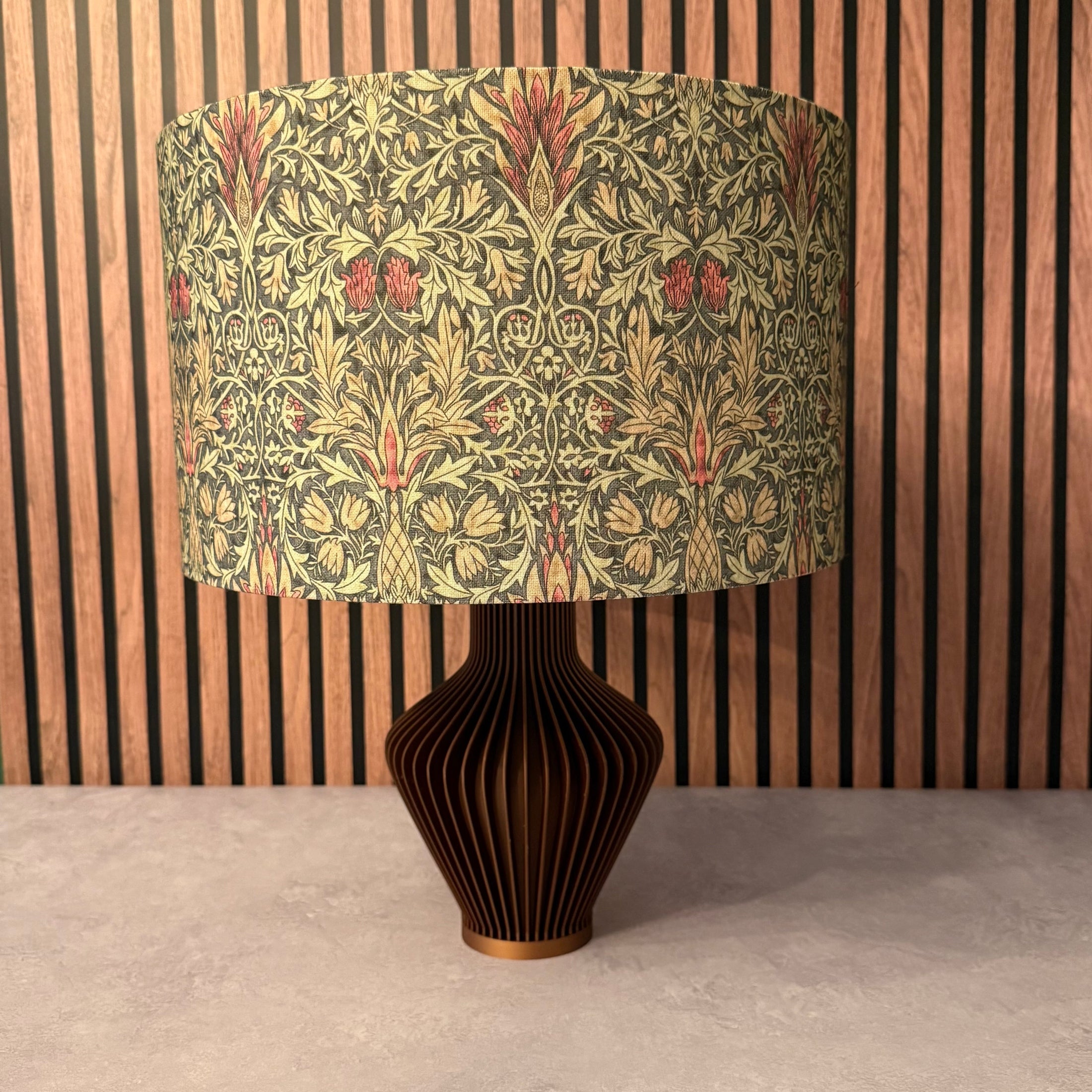 Snakehead | Mocha | William Morris | Lampshade