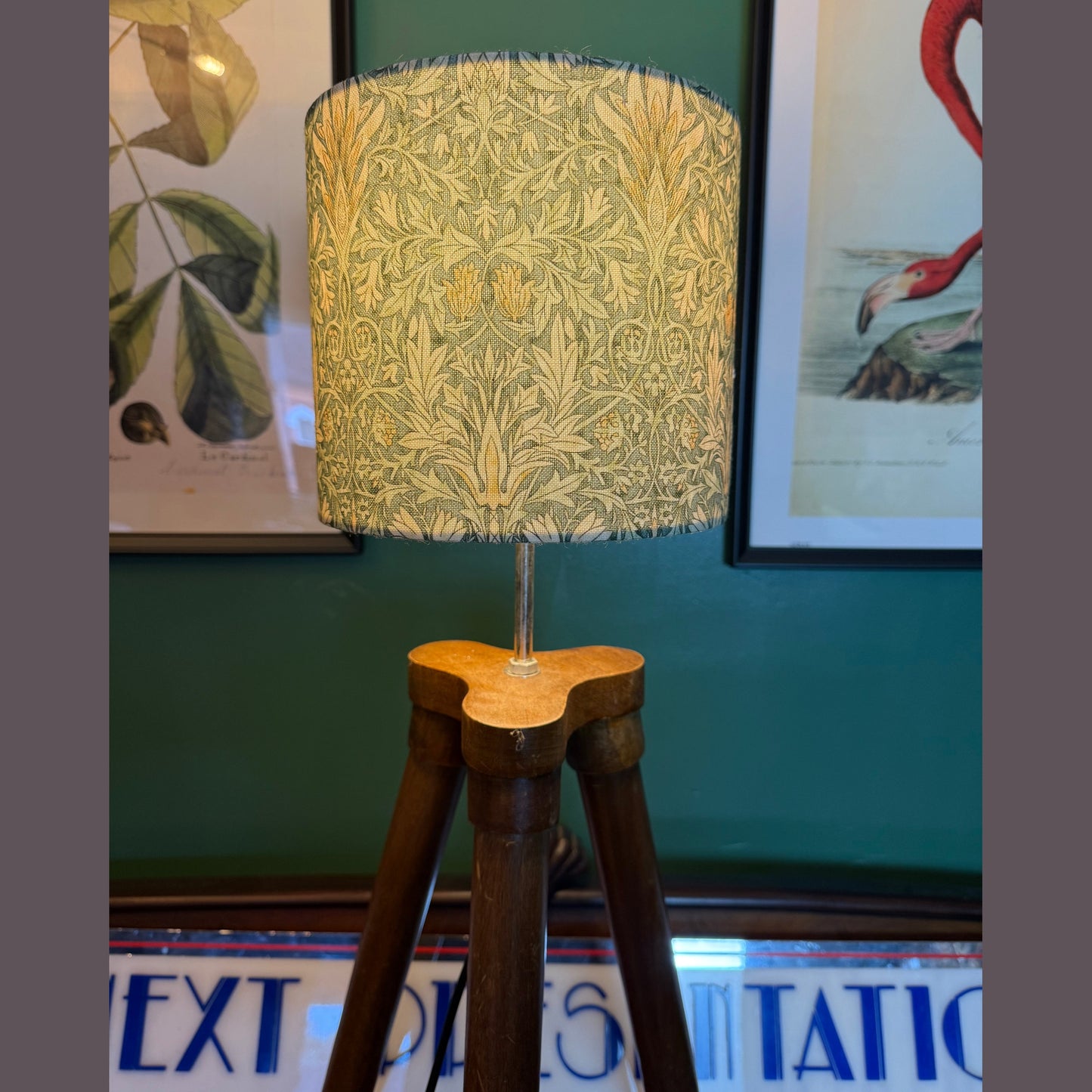 William Morris Snakeshead Lampshade - Sage colour
