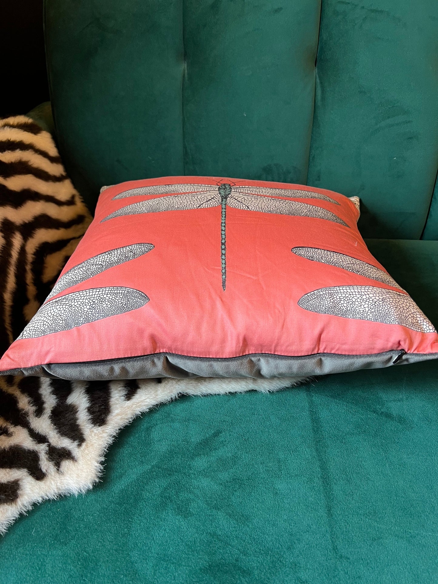 Demoiselle dragonfly cushion Harlequin