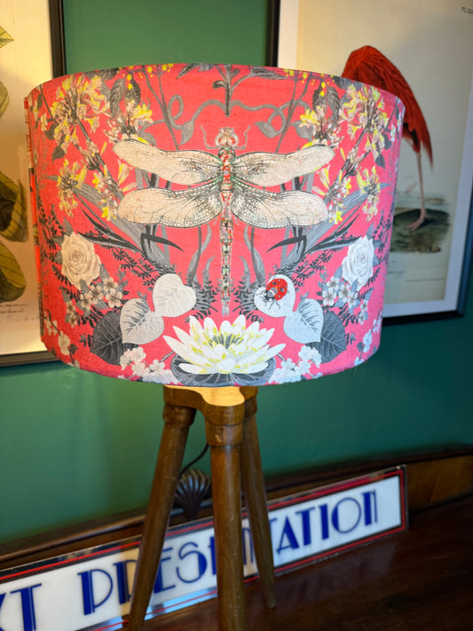 Garden treasures pink velvet lampshade Becca Who