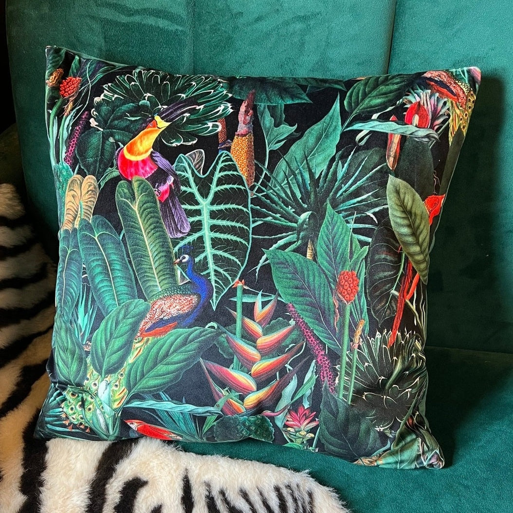 Cushion Rainforest black - collab