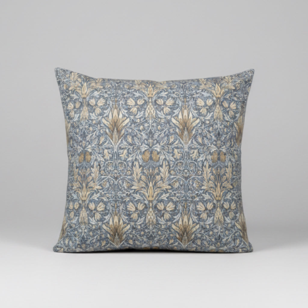 Snakeshead | Blue & Cream Cotton | William Morris | Cushion