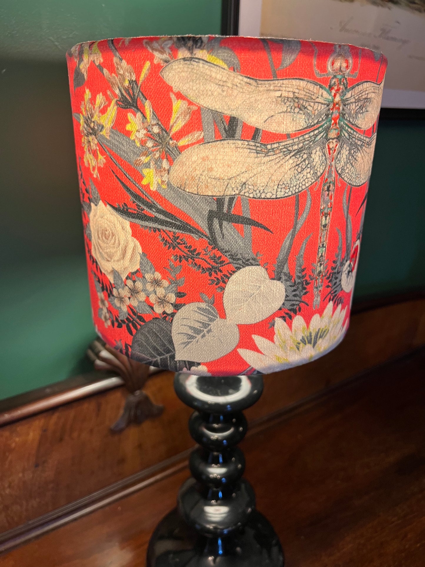 Garden treasures pink velvet lampshade Becca Who