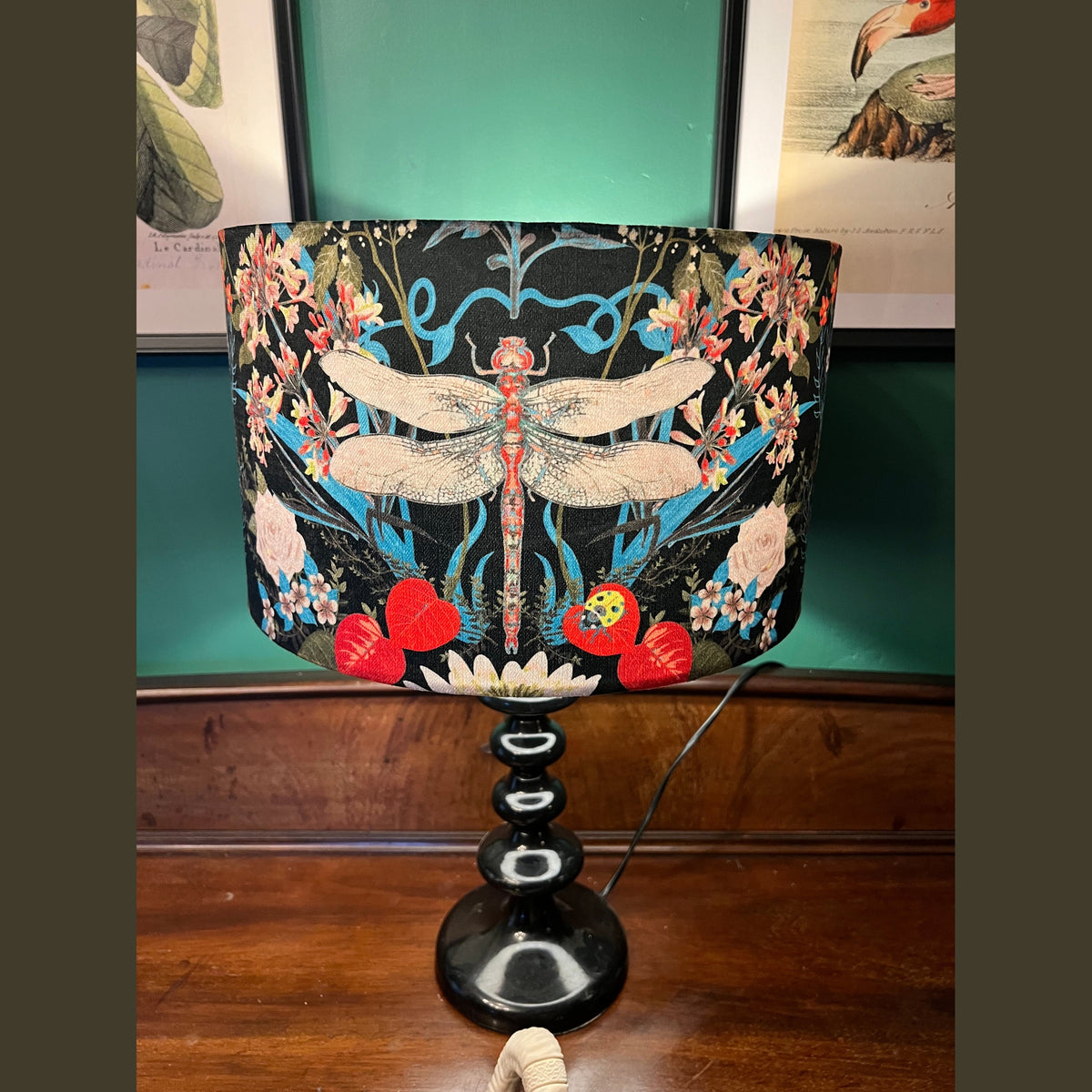 Garden treasures luxury velvet  lampshade Becca Who
