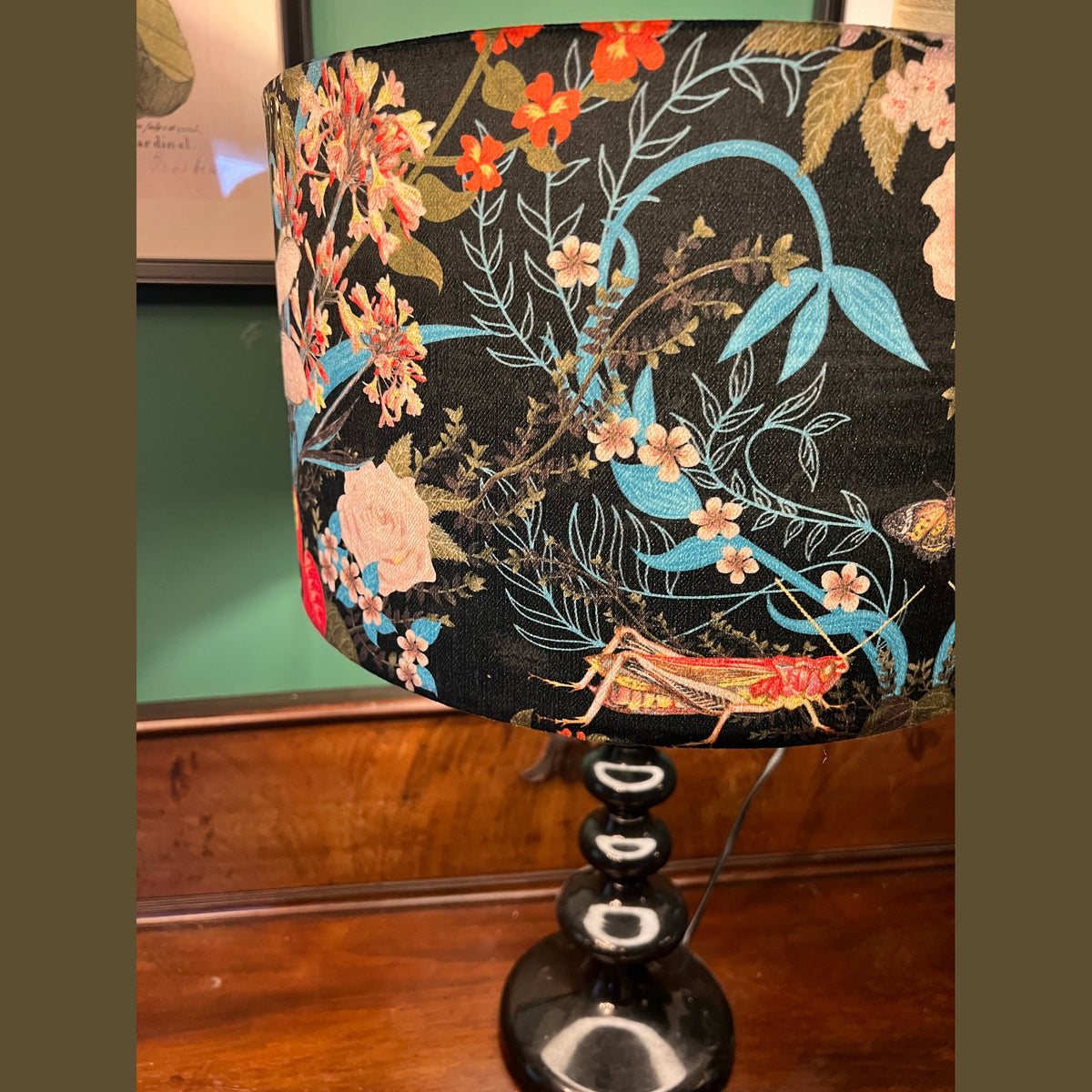 Garden treasures luxury velvet  lampshade Becca Who