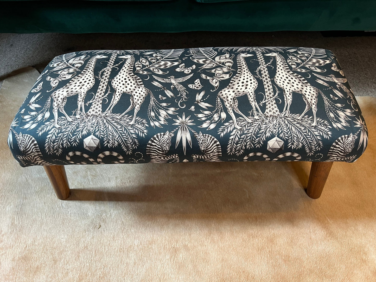 Kruger navy footstool Emma J Shipley