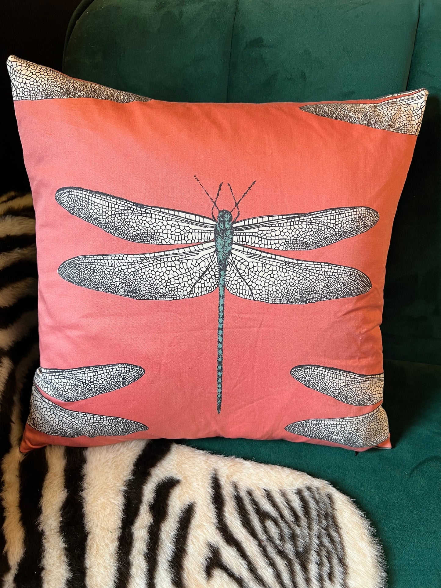 Demoiselle dragonfly cushion Harlequin