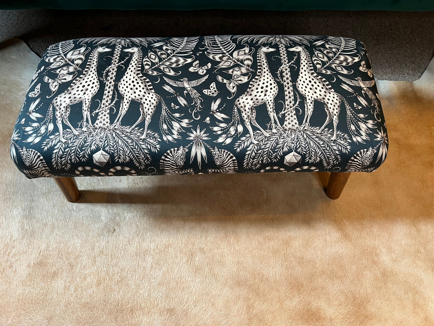 Kruger navy footstool Emma J Shipley