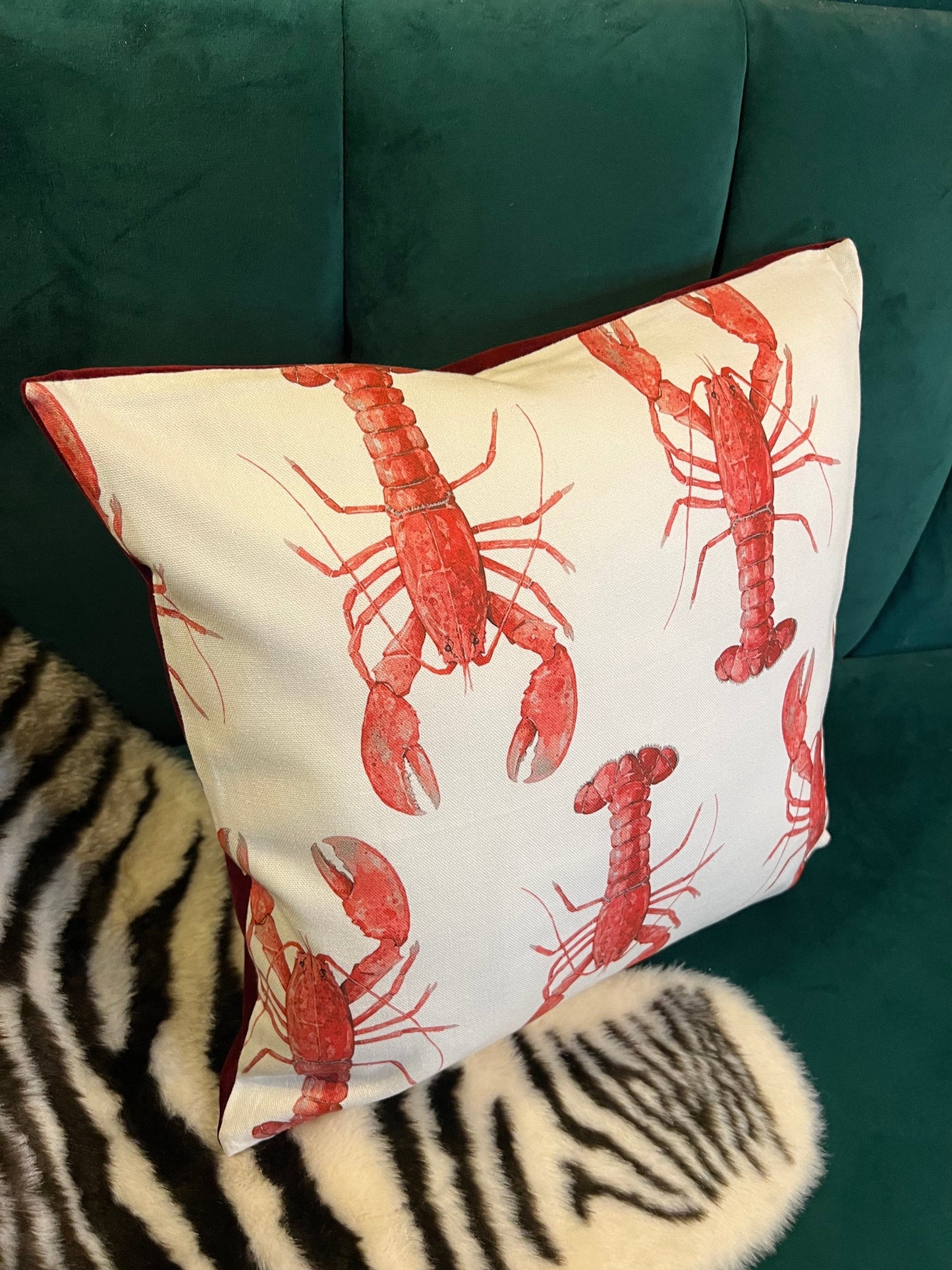 The red lobster cushion