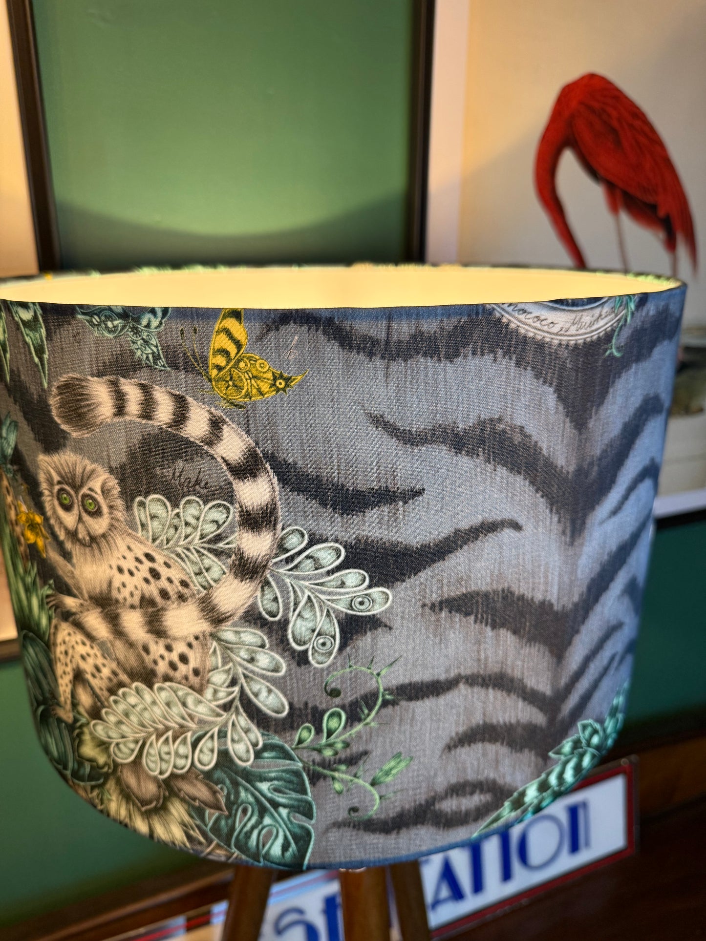 Lemur lampshade Emma J Shipley