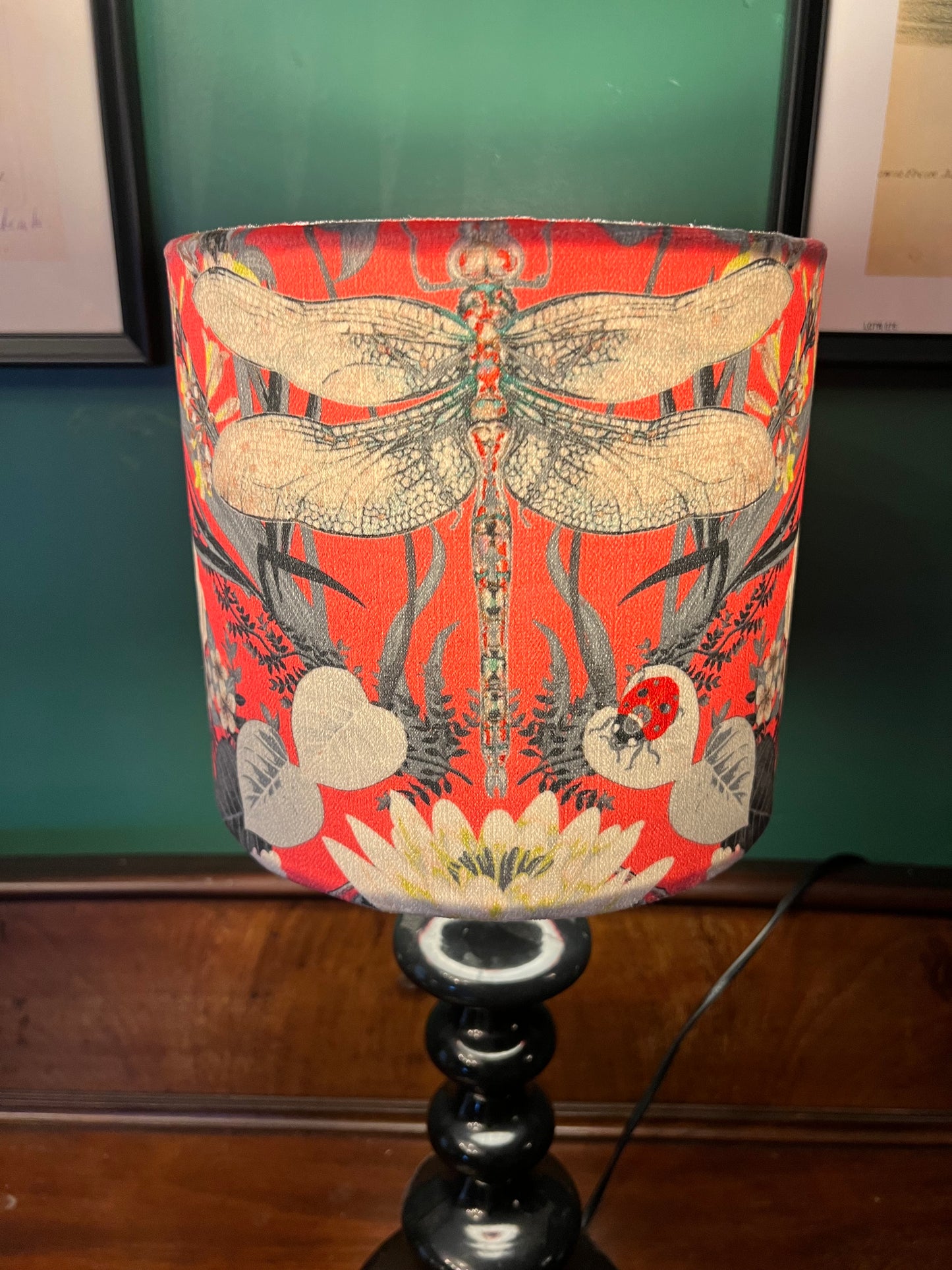 Garden treasures pink velvet lampshade Becca Who