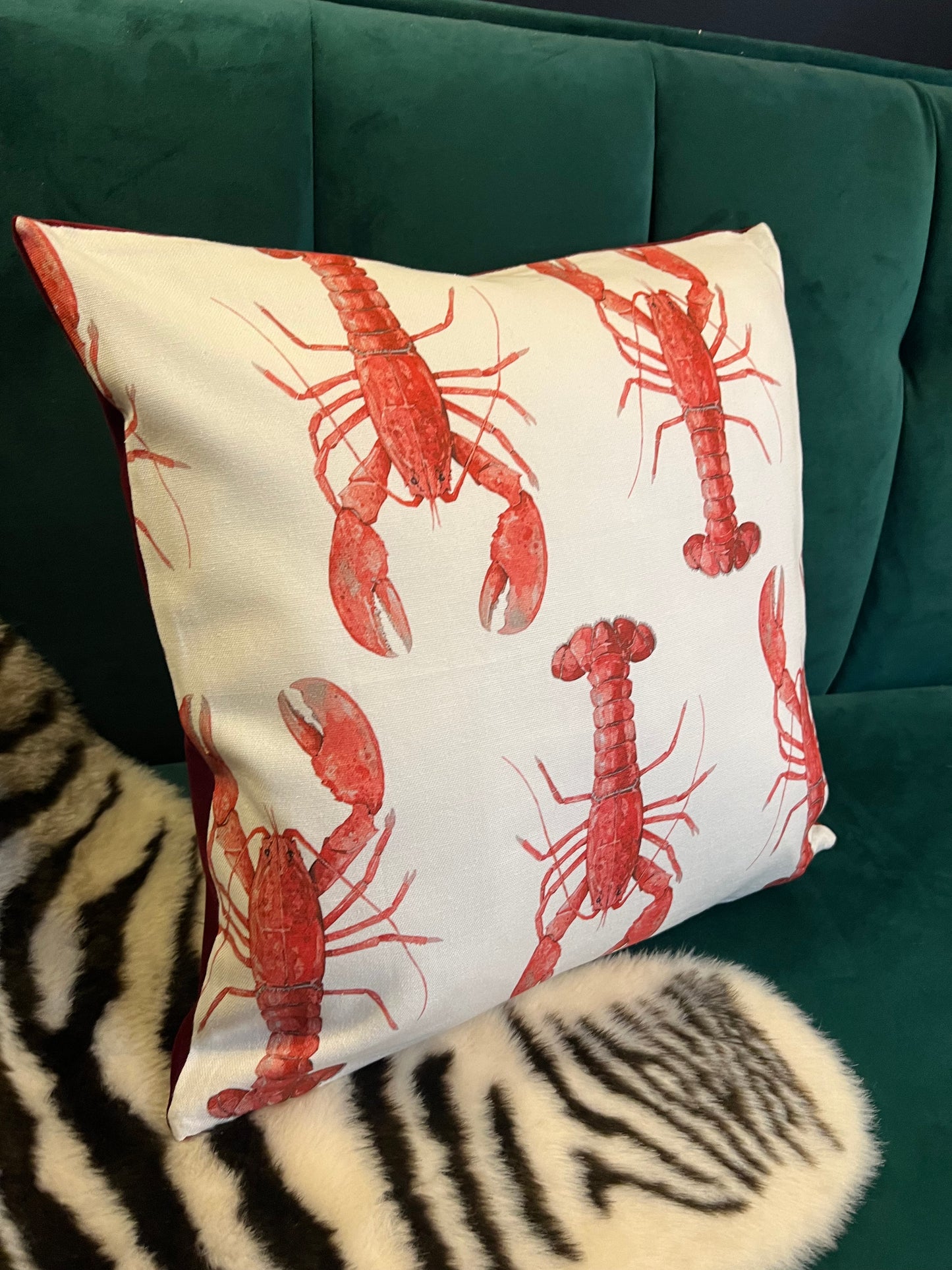 The red lobster cushion