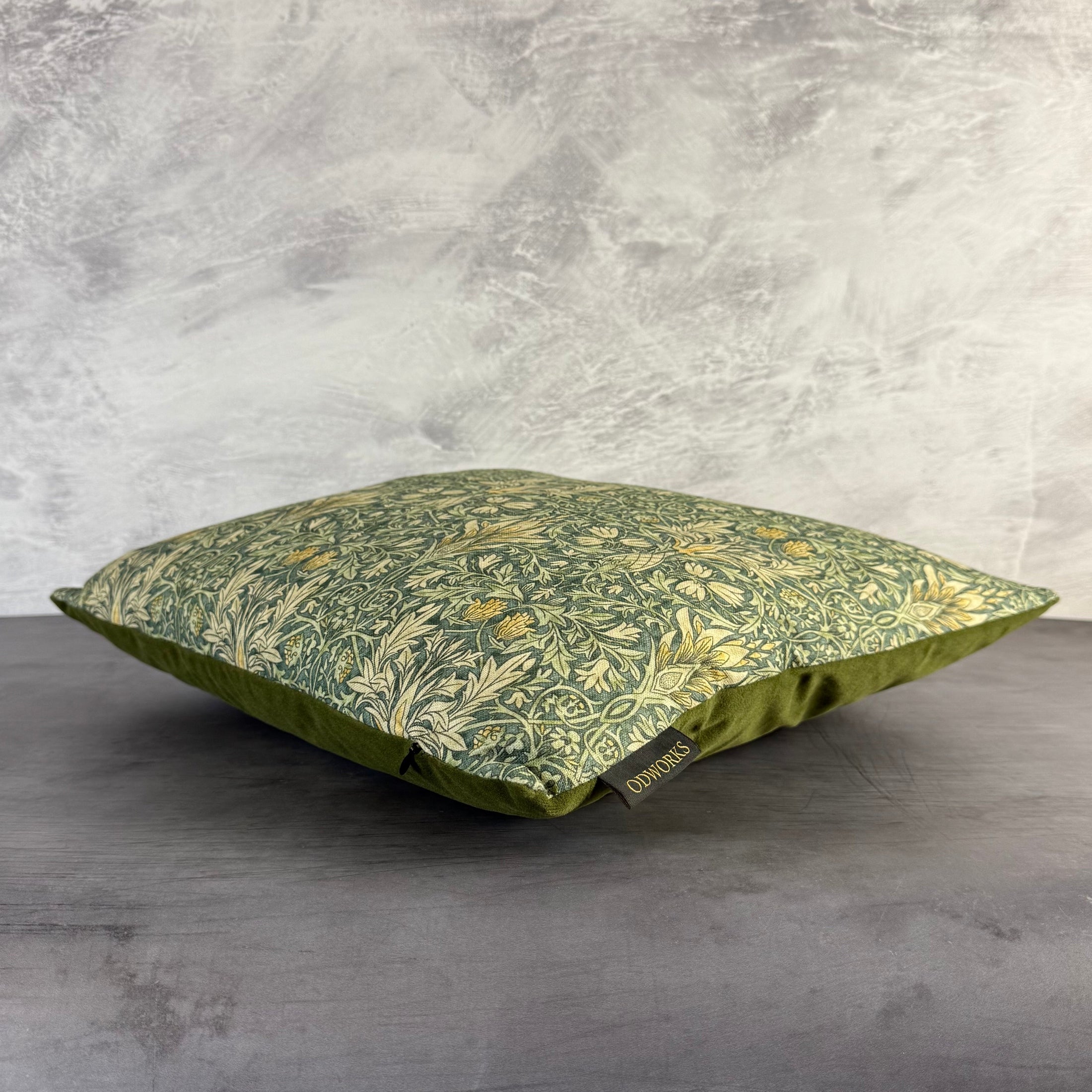 Snakeshead | Sage Green & Cream Cotton | William Morris | Cushion