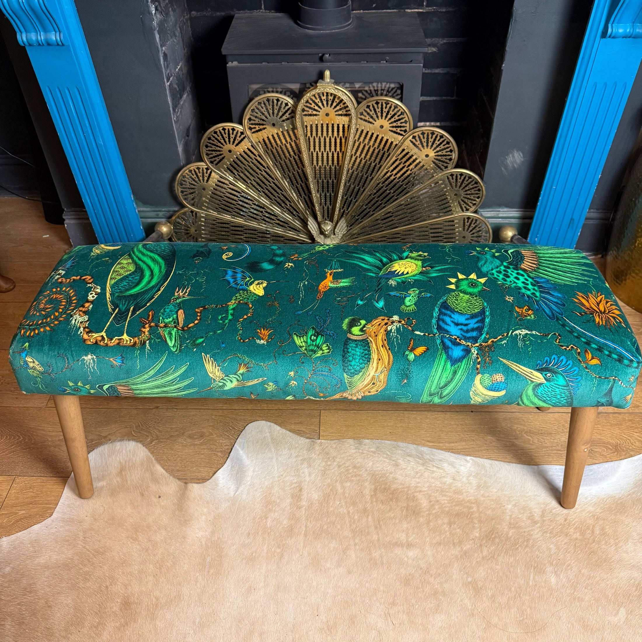 Quetzal | Green Velvet | Emma J Shipley |  Bench
