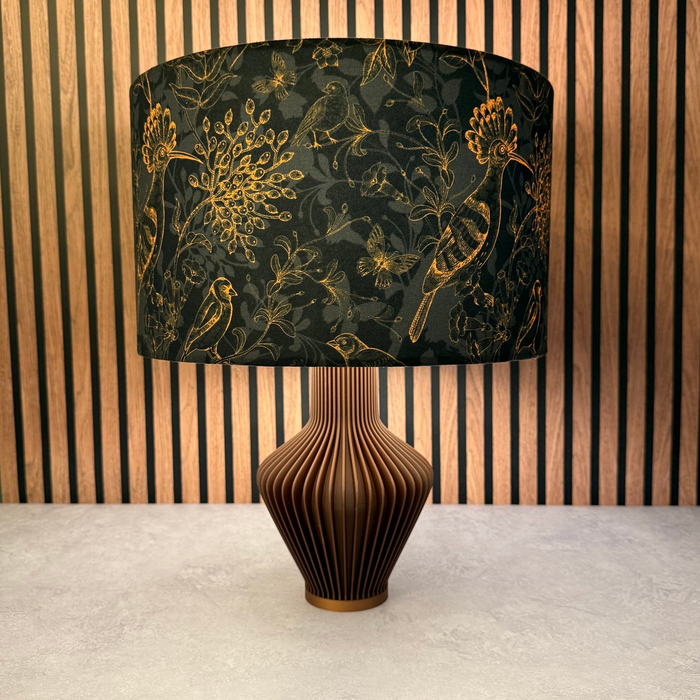 Rustic birds lampshade
