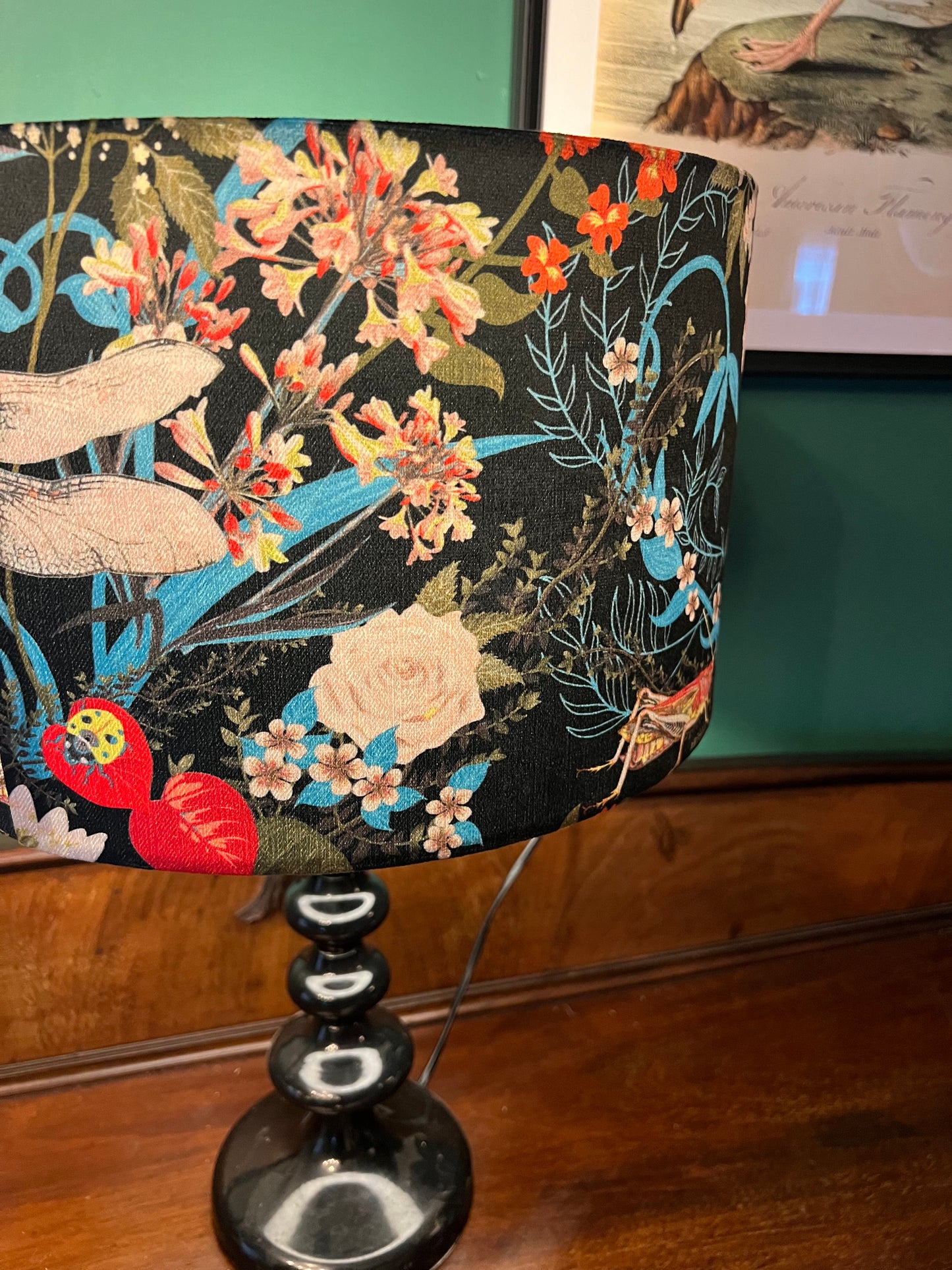 Garden treasures luxury velvet  lampshade Becca Who